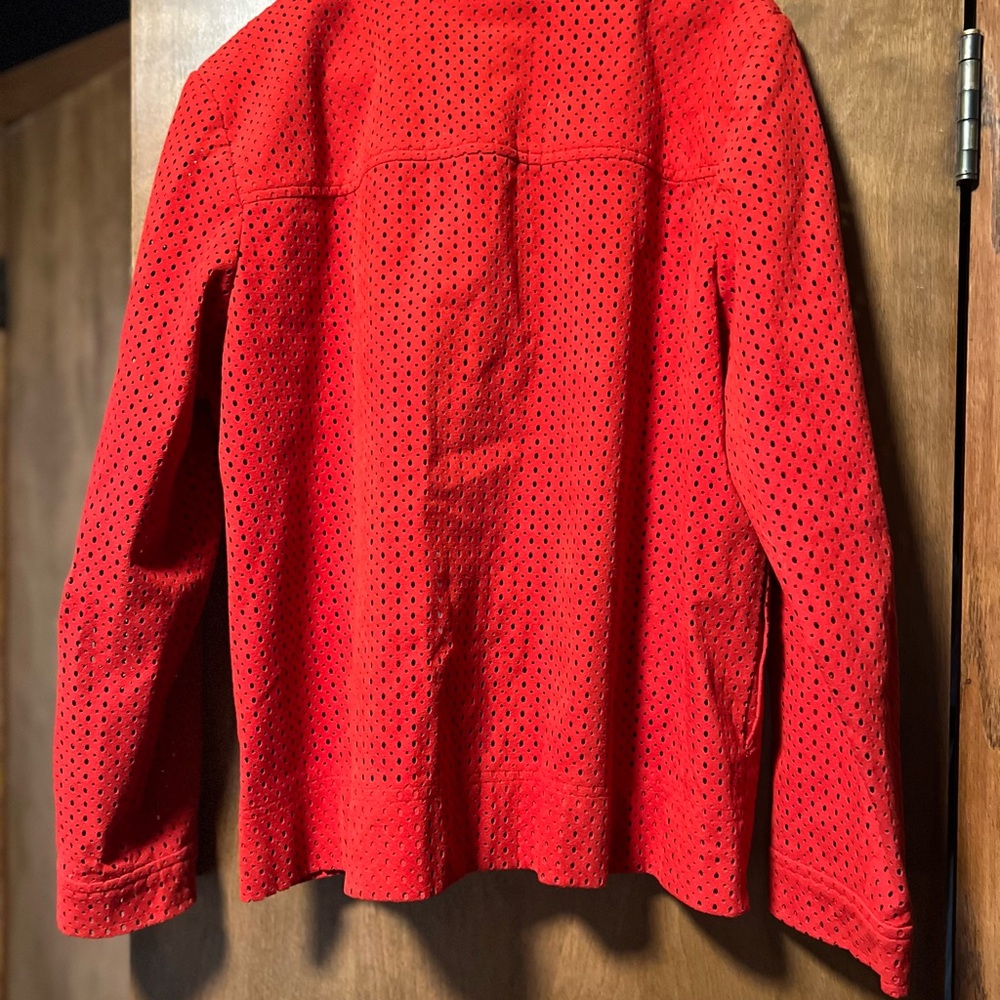 Red Suede Jacket - Picture 2 of 5
